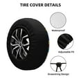 thumbnail image 2 of Easygdp tractor and garden Wheel Cover,Spare Tire Cover,4-17in Spare Tire Cover Universal Fit for Trailer, Car, Truck, SUV, Jeep-16 inch, 2 of 6