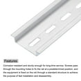 thumbnail image 4 of DIN Rail Slotted Aluminum Mounting Guide 20 Inch x 1.4 Inch x 0.3 Inch Silver Tone 8 Pcs, 4 of 4
