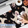 thumbnail image 2 of Long Mouse Pads for Desk,Halloween Ghosts Pumpkins and Stars Desk Mats on Top Of Desks, Desk Mouse Pad Extra Large with 3mm Non-Slip Base and Stitched Edge for Gaming,Office,Work,Home 47.3x23.6in, 2 of 5