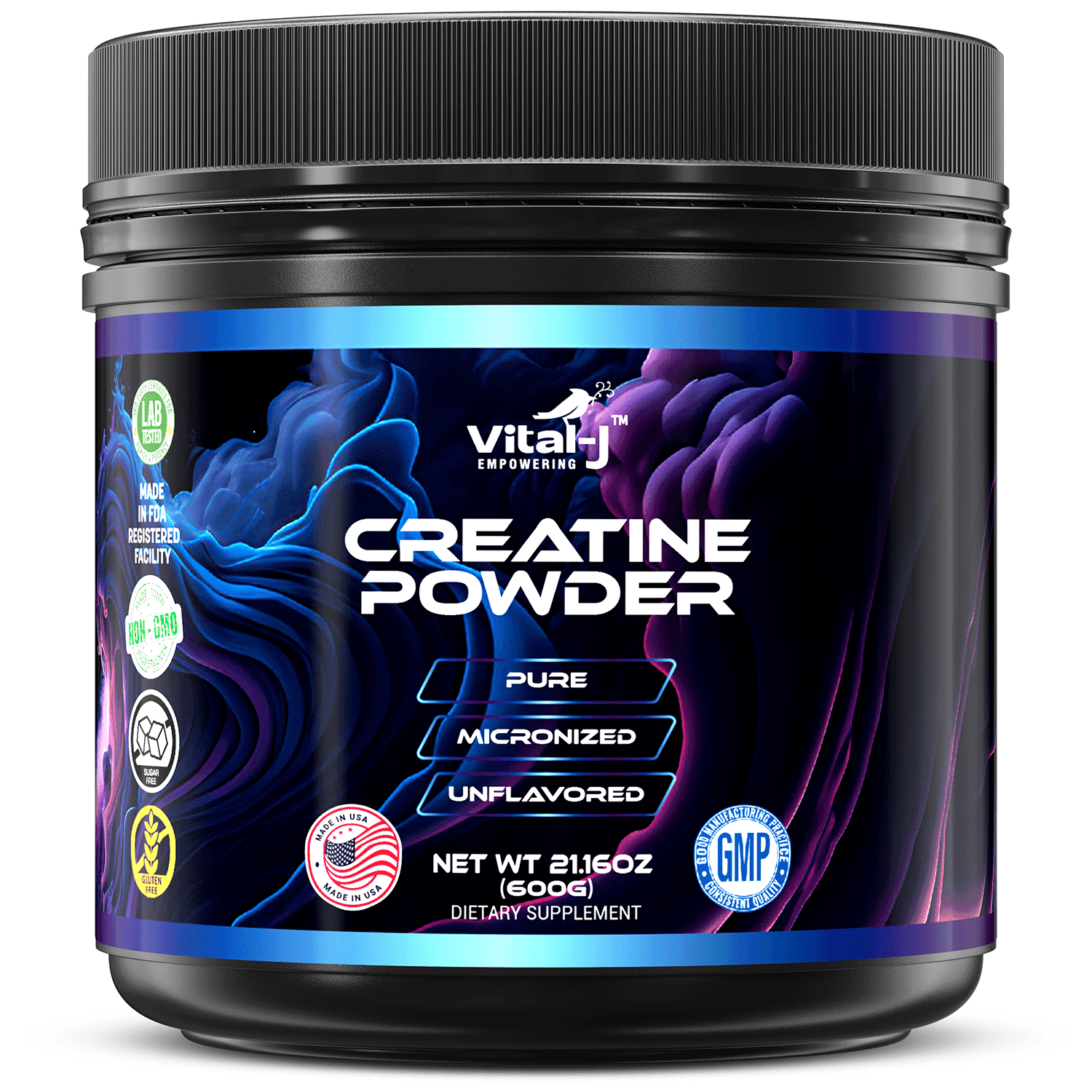 Pure Micronized Creatine Monohydrate 120 Servings 17.6 oz Keto