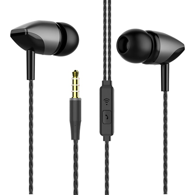 Auriculares intrauditivos con micrófono, auriculares con cable de 3,5 mm para smartphones iOS y Android, portátiles, MP3, juegos y Walkman
