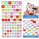 thumbnail image 3 of Uxcell 440 Pcs Pegatinas de Gemas para Manualidades, 5 Hojas de Pegatinas de Gemas Brillantes Autoadhesivas, Multicolor, 3 of 5