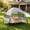 Grey, variant on Furggis Elevated Dog Bed with Canopy, Portable Raised Outdoor Dog Bed with Stable Anti-Slip Feet, X-Large, Blue