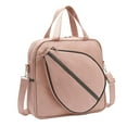 thumbnail image 2 of AMLESO Tennis Tote Bag Badminton Bag Zipper Closure Large Capacity Portable Sport Handbag Tennis Racket Bag for Pickleball Badminton Pink, 2 of 10