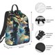 thumbnail image 2 of Balery Colorful Stained Glass Deer Mochila ligera para hombre y mujer: duradera e impermeable, ideal para la escuela, el trabajo, viajes y uso diario., 2 of 7