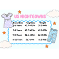 thumbnail image 7 of Aideaone Girls Nightgowns Cute Princess Sleepwear Flutter Sleeve Pajamas Nightie Dress Blue 5-12 Years, 7 of 7