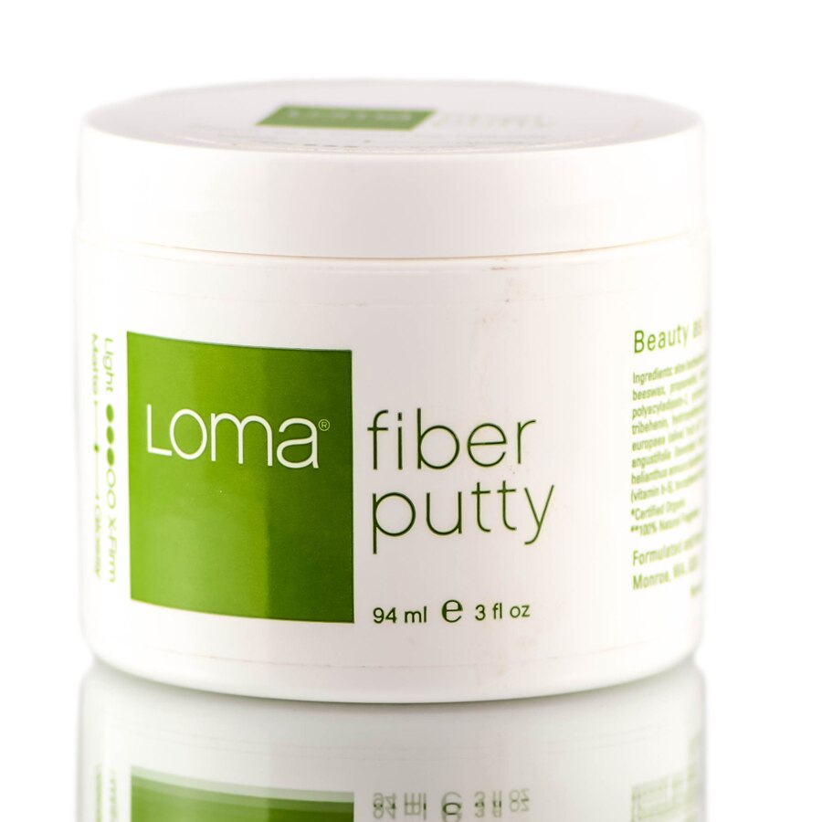 3 oz , Loma Organics Fiber Putty, hair scalp beauty Pack of 1 w