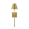 thumbnail image 3 of Warm Brass One Light Wall Sconce from the Jefferson Collection, 3 of 5