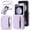 Lightpurple, variant on Decase for Samsung Galaxy Z Flip 5 Zipper Wallet Case with 3 Card Slots and RFID Blocking, Hinge Protection, Multi-Function Kickstand Adjustable Crossbody Strap for Unisex,Darkpurple