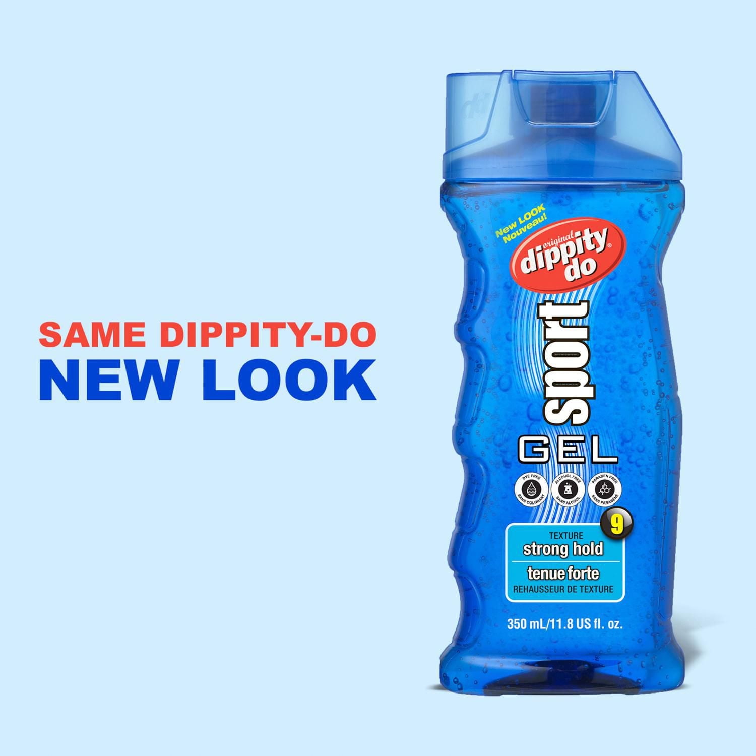 dippity-do SPORT Hair Gel - Adds Texture & Definition - Strong Hold - Level 9, 350ml