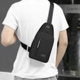 thumbnail image 6 of Strap Bag Crossbody Backpack With USB Hole With Headphone Hole Strap Backpack Hiking Backpack Multipurpose Crossbody Chest Bag, 6 of 8