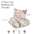 thumbnail image 5 of Sweet Jojo Designs Peony Floral Garden Pink and Ivory Twin Bed Comforter Bedding Set Girl, 5 of 6