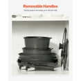 thumbnail image 3 of VEVOR 17 Piece Pots and Pans Set Granite Nonstick Kitchen Cookware Induction Black, 3 of 9