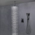 thumbnail image 3 of Kibi Cube Pressure Balanced Ceiling Mounted 2-Function Shower System with Rough In Valve, 3 of 3
