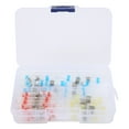 thumbnail image 1 of 50 Uds conector a tope termorretráctil blanco rojo azul amarillo anillo de soldadura junta de Cable impermeable VoborMX herramienta, 1 of 8