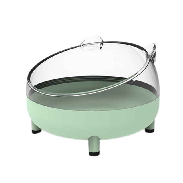 Trayknick Baignoire pour Hamster Résistante aux Chutes Forme Mignonne Facile à Laver Panoramique Transparente Grand Espace Repos Double Usage Hamster de Compagnie Externe Salle de Bain pour la Maison