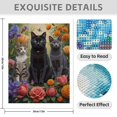 thumbnail image 3 of Diamond Art Kit for Adults, Cats In Vibrant Garden With Flowers Diamond Painting for Adults Beginners, DIY Diamond Art Painting Kits, 5D Diamond Painting Crafts for Home Decor 12x16 Frameless, 3 of 7
