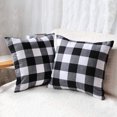 thumbnail image 1 of NETSENG 2pcs Checkers Plaid polyester-cotton Throw Pillow Covers Home Decor, 1 of 6