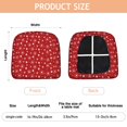 thumbnail image 3 of Red Christmas Snowflake Seat Covers for Dining Room Chairs Set Of 4,Stretch Printed Washable Chair Seat Cover with Elastic Ties and Button,Removable Waterproof Couch Cushion Covers, 3 of 6