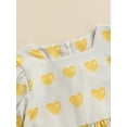 thumbnail image 5 of Qmyliery Baby Girls Summer Romper, Short Sleeve Heart Valentine’s Style Romper Gift, 5 of 9