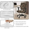 thumbnail image 3 of FKELYI Office Chair Slipcovers with 2 Pcs Stretchable Armrest Covers for Armchair Retro Daisy Floral Book Moon Print Swivel Computer Chair Protector Home Office Washable Decor, 3 of 7