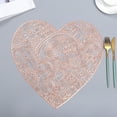 thumbnail image 4 of FYTPOV Romantic Heart Placemats, Roses Hollow Out Placemats for Kitchen and Dining, Valentines Day Decorations, Christmas Placemats for Party Home Decor, Table Decor, 4 of 6