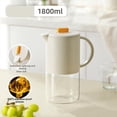 thumbnail image 3 of Jarra de Agua de Vidrio Portátil con Tapa Cafetera de Cocina con Asa Cafetera Tetera Cafetera 1800 Ml Gris, 3 of 5