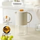 thumbnail image 3 of Jarra de Agua de Vidrio Portátil con Tapa Cafetera de Cocina con Asa Cafetera Tetera Cafetera 1500 Ml Verde, 3 of 5