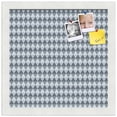 thumbnail image 2 of PinPix 13x13 Custom Cork Bulletin Board Grey - Blue Diamond Poster Board Has a Fabric Style Canvas Finish, Framed in Grey - Blue Diamond, by ArtToFrames (PinPix-227), 2 of 6