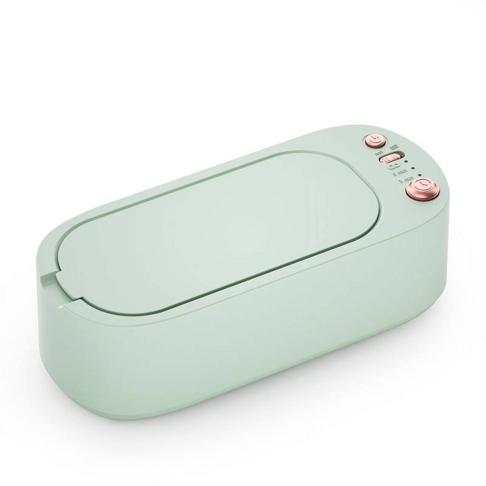 Ultrasonic Jewelry Cleaner Machine 300ML Portable - 45KHz Deep Cleaner for Glasses Watches Dentures with 3 Modes (Green)​