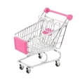 thumbnail image 2 of Flmtop Mini Lovely Cart Trolley Small Pet Bird Parrot Rabbit Hamster Cage Playing Toy Rose Red, 2 of 9