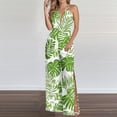 thumbnail image 2 of successthop Dressy Jumpsuits Wedding Guest Women Baggy V Neck One Piece Tie Back Elastic Wide Leg Floral Lounge Wear 2XL, 2 of 6