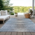 thumbnail image 6 of Addison Rugs Chantille Indoor/Outdoor Traditional Stripes Sky Washable Rectangle Rug, 8' x 10', 6 of 6