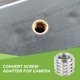thumbnail image 5 of Adaptadores de tornillo convertidor hembra de 1/4" a macho de 3/8", adaptador de rosca para trípode, plateado 12 piezas, 5 of 7