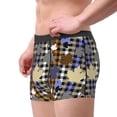 thumbnail image 2 of Kdxio maple leaves Houndstooth Men's Boxer Briefs,Soft and Breathable Cotton Underwear with ComfortFlex Waistband-XX-Large, 2 of 5