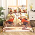 thumbnail image 2 of Brown Fox Comforter Cover Queen Size, Cute Cartoon Fox Bedding Set for Boys, 2 of 6