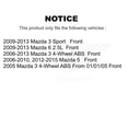 thumbnail image 2 of Kugel Roulement de Roue avant 70-510096 pour Voiture Mazda 3 5 6 Sport, 2 of 10