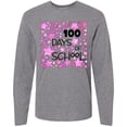 thumbnail image 3 of Inktastic 100 Days of School Stars in Pink Long Sleeve T-Shirt, 3 of 5