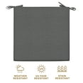 thumbnail image 5 of Heathered Solid Dark Grey Premium Dining Seat Cushion (2-Pack), 5 of 8