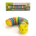 thumbnail image 1 of Gardien Sensory Slug Fidget Toys 3D Impreso articulado Stretch Slug Toy, Fidget Toys, Juguete de descompresión para niños adultos Alivio de la ansiedad y TDAH, regalos de cumpleaños, relajante (amarillo) ER, 1 of 6