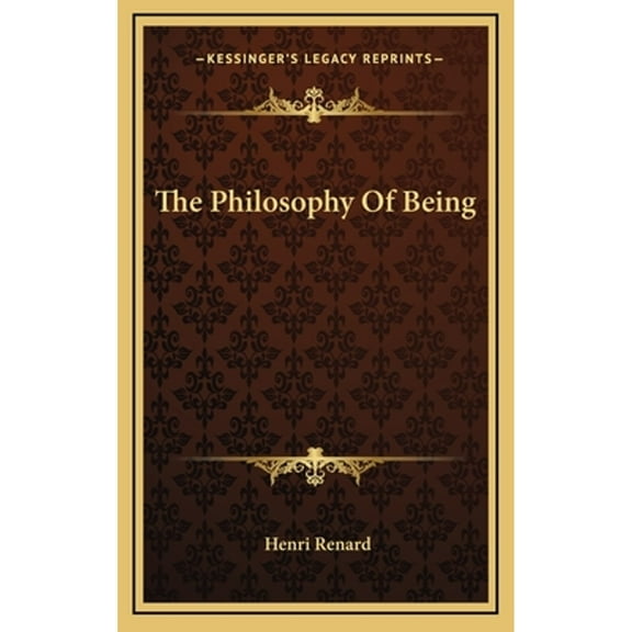 The Philosophy Of Being (Hardcover)
