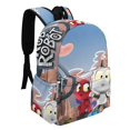 thumbnail image 2 of Rob el Robot-theme Backpack, Campus style schoolbag Bookbag with Adjustable Shoulder Straps And Large Zip Compartment, Unisex Travel Bags.42x30x15cm, 2 of 6