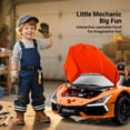 thumbnail image 5 of Track Seven 24V 2-Seater Ride on Car, Licensed Lamborghini Revuelto Electric Car with Remote Control, Music, LED Lights, Key Start, Spring Suspension, Max Speed 4.3mph, 24V Ride on Toy Car, Orange, 5 of 10