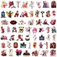 thumbnail image 3 of 56Pcs Hazbin Hotel Stickers, Alastor Waterproof Stickers for Kids Adults Fans, Decor Decals for Water Bottle Laptop Skateboard, Bumper Scrapbooking Fans Supply, 3 of 6