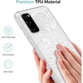thumbnail image 3 of for Samsung Galaxy S20 FE Case Floral Rose Phone Case Cute Aesthetic Phone Case for Women Girls Clear Back Cover Pattern Slim Anti-Yellow Shockproof TPU Bumper Case, White, 3 of 14