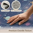 thumbnail image 6 of ODIKA Ship Galaxy Cartoon Grid Cluster Motif Science Theme Playroom Flowing Dynamic Stain Resistant Low Profile for Dorm Room, Small Living Apartment, 6 of 7