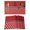 Red, variant on Sage Green Morocco Placemats Set of 6, Ocean Yellow Nautical Anchor Stripe Placemats for Dining Table, Place Mats for Kitchen Tabletop, Waterproof Wipeable Dining Table Mats Set