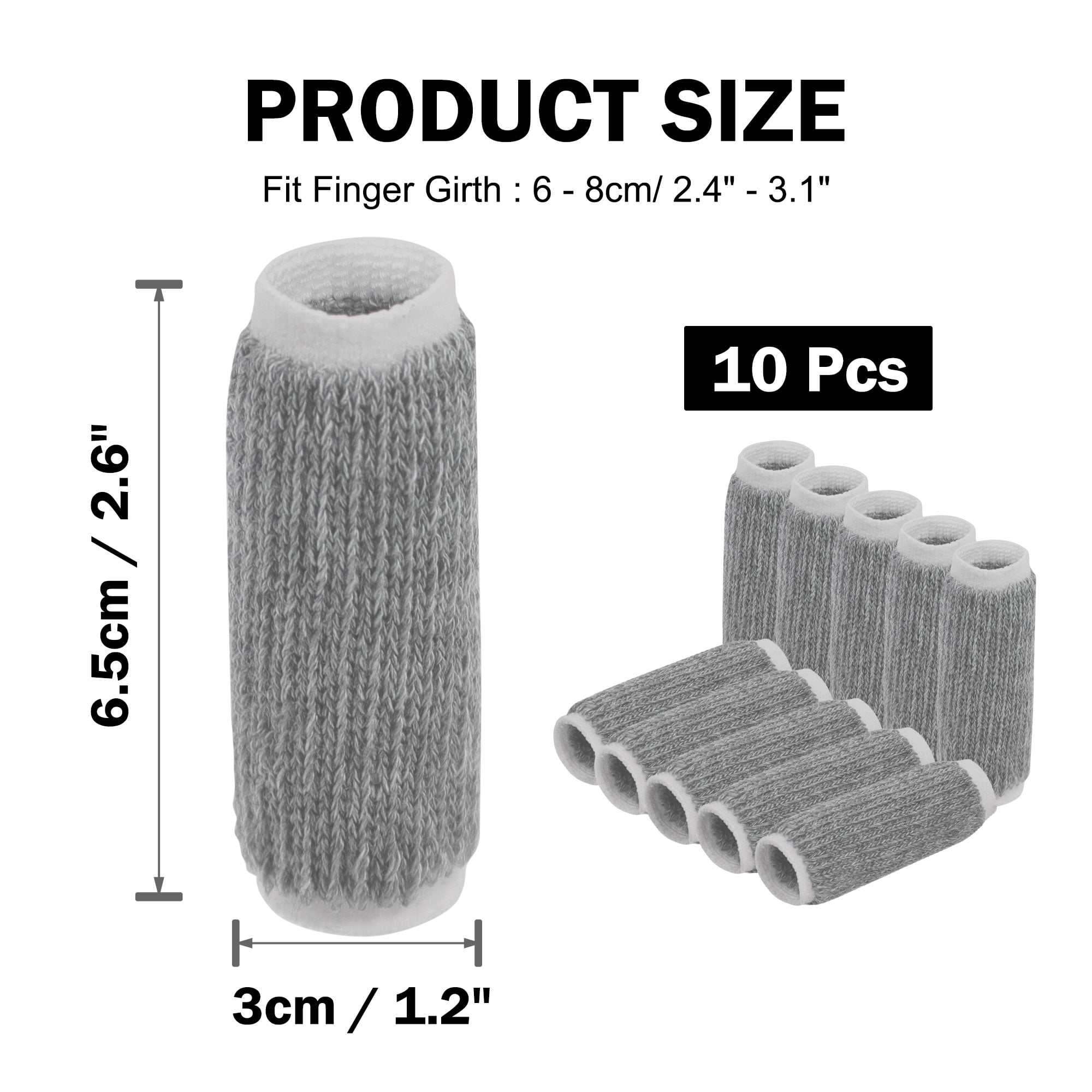Unique Bargains Finger Protectors Splints Compression Finger Sleeves Thumb Brace 2.6"