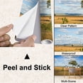 thumbnail image 4 of Peel and Stick Wallpaper Canvas African landscape tree Kenya Modern Art Wall Mural Decor Self Adhesive and Removable 100in x 144in, 4 of 7