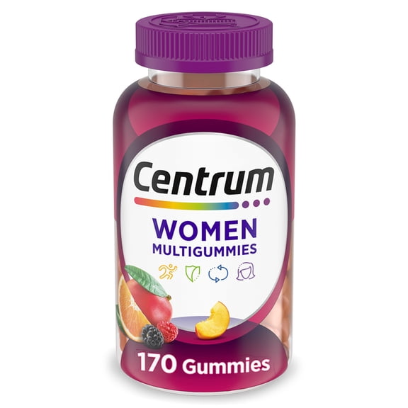 Centrum Multigummies Women's Gummy Vitamins, Multivitamin With Vitamin A, B & C, Assorted Fruit, 170 Count